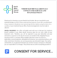 Consent for Services and Financial Policy Form, patient forms, thenorthmaindental.com